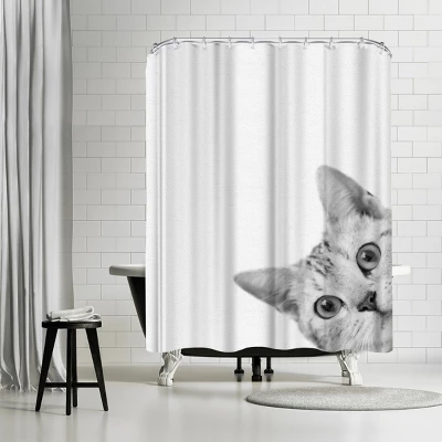 Americanflat 71" X 74" Shower Curtain By NUADA 4 Americanflat 71" X 74" Shower Curtain By NUADA - Image 4