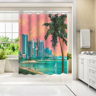 Americanflat 71" X 74" Shower Curtain Style 3 By Anderson Design Group 1 Americanflat 71" X 74" Shower Curtain Style 3 By Anderson Design Group