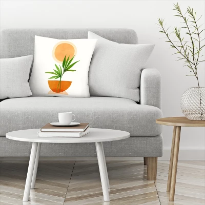 Abstract Happiness 3 By Modern Tropical Throw Pillow - Americanflat 2 Abstract Happiness 3 By Modern Tropical Throw Pillow - Americanflat - Image 2