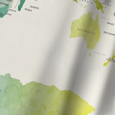 Americanflat Watercolour Political Map Of The World New 1 By Michael Tompsett Wall Tapestry 1 Americanflat Watercolour Political Map Of The World New 1 By Michael Tompsett Wall Tapestry