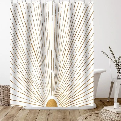 Americanflat 71" X 74" Shower Curtain, Let The Sunshine In By Modern Tropical 2 Americanflat 71" X 74" Shower Curtain, Let The Sunshine In By Modern Tropical - Image 2