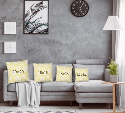 Daisies Pattern By Modern Tropical Throw Pillow - Americanflat 3 Daisies Pattern By Modern Tropical Throw Pillow - Americanflat - Image 3