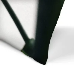 Monstera On Grey By Tanya Shumkina Throw Pillow - Americanflat