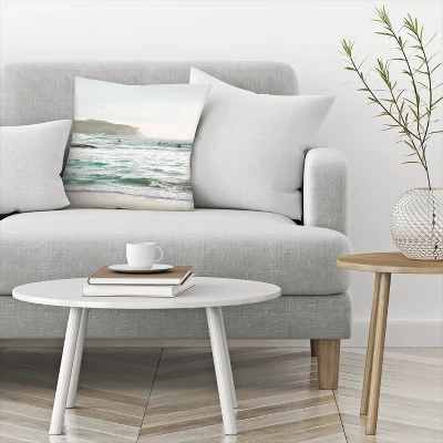 Surfing At Golden Hour By Tanya Shumkina Throw Pillow - Americanflat 2 Surfing At Golden Hour By Tanya Shumkina Throw Pillow - Americanflat - Image 2