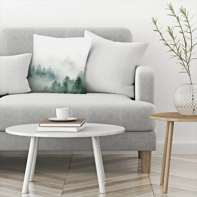 Nordic Forest Poster By Tanya Shumkina Throw Pillow - Americanflat 2 Nordic Forest Poster By Tanya Shumkina Throw Pillow - Americanflat - Image 2