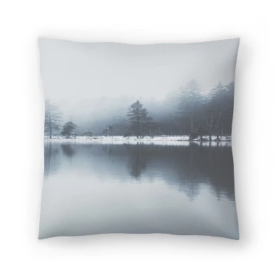 Fog On Lake By Tanya Shumkina Throw Pillow - Americanflat 4 Fog On Lake By Tanya Shumkina Throw Pillow - Americanflat - Image 4