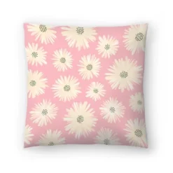 Playful Pink Floral By Modern Tropical Throw Pillow - Americanflat -Americanflat GUEST 10fed448 3ccf 4d5c 940c 301c54a68857