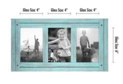 Americanflat 32 Americanflat Rustic Collage Picture Frame With Polished Glass - Horizontal And Vertical Formats For Wall And Tabletop