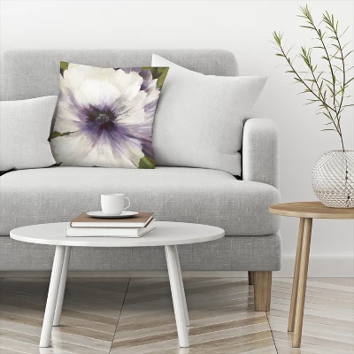 Americanflat Violet Orchid I Throw Pillow By Pi Creative Art 2 Americanflat Violet Orchid I Throw Pillow By Pi Creative Art - Image 2
