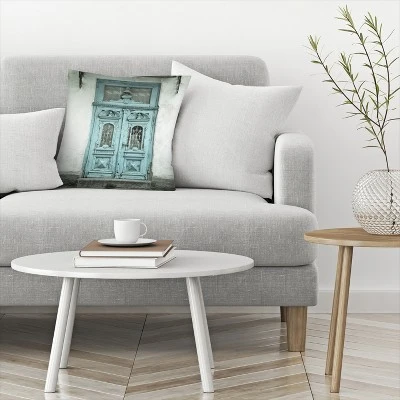 Blue Door By Tanya Shumkina Throw Pillow - Americanflat 2 Blue Door By Tanya Shumkina Throw Pillow - Americanflat - Image 2