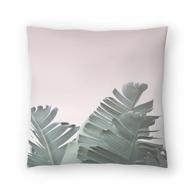 Blush Pink Tropical Leaves By Tanya Shumkina Throw Pillow - Americanflat 5 Blush Pink Tropical Leaves By Tanya Shumkina Throw Pillow - Americanflat - Image 5