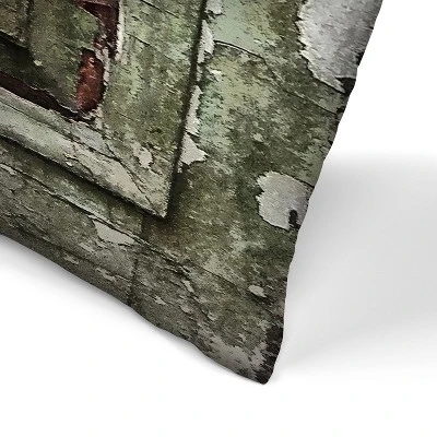 Green Door With Peeling Paint By Tanya Shumkina Throw Pillow - Americanflat 1 Green Door With Peeling Paint By Tanya Shumkina Throw Pillow - Americanflat