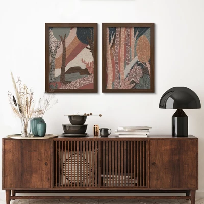 Americanflat Nordic Woodlands By Jetty Home - 2 Piece Gallery Framed Print Art Set 1 Americanflat Nordic Woodlands By Jetty Home - 2 Piece Gallery Framed Print Art Set