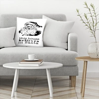 This House Believes In Santa By Tanya Shumkina Throw Pillow - Americanflat 2 This House Believes In Santa By Tanya Shumkina Throw Pillow - Americanflat - Image 2