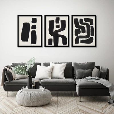 (Set Of 3) Triptych Wall Art Ink Mazes By Ejaaz Haniff - Set Of 3 Framed Prints - Americanflat 3 (Set Of 3) Triptych Wall Art Ink Mazes By Ejaaz Haniff - Set Of 3 Framed Prints - Americanflat - Image 3