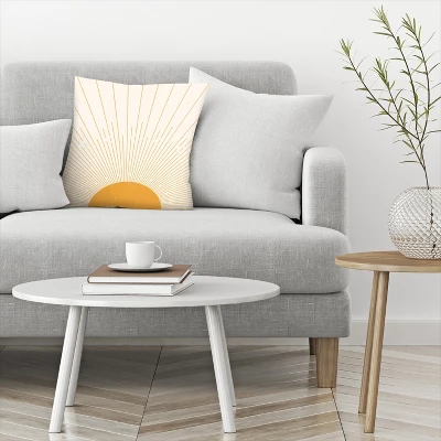 Americanflat Yellow Sunrise Throw Pillow By Tetyana Karankovska 2 Americanflat Yellow Sunrise Throw Pillow By Tetyana Karankovska - Image 2