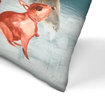 Forest Life I By Pi Holiday Collection - 16" X 16" Throw Pillow - Americanflat 1 Forest Life I By Pi Holiday Collection - 16" X 16" Throw Pillow - Americanflat