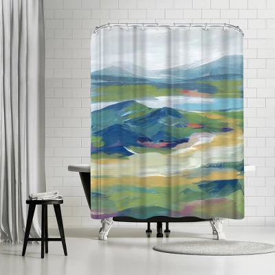 Americanflat 71X74 Abstract Shower Curtain By Pi Creative Art 10 Americanflat 71X74 Abstract Shower Curtain By Pi Creative Art - Image 10