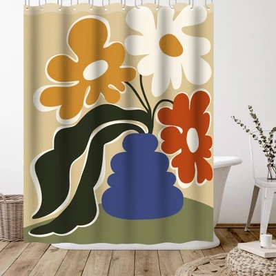 Americanflat 71x74 Floral & Botanical Shower Curtain By Miho Art Studio 2 Americanflat 71x74 Floral & Botanical Shower Curtain By Miho Art Studio - Image 2