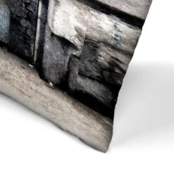 Vintage Door In Blue By Tanya Shumkina Throw Pillow - Americanflat