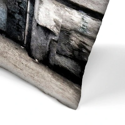 Vintage Door In Blue By Tanya Shumkina Throw Pillow - Americanflat 1 Vintage Door In Blue By Tanya Shumkina Throw Pillow - Americanflat