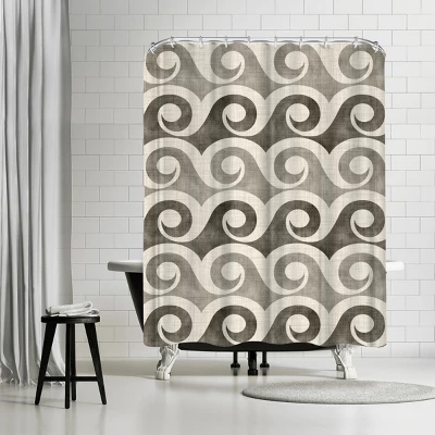 Americanflat 71" X 74" Shower Curtain Neutral Styles By Modern Tropical 7 Americanflat 71" X 74" Shower Curtain Neutral Styles By Modern Tropical - Image 7