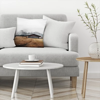 Foggy Mountains By Tanya Shumkina Throw Pillow - Americanflat 2 Foggy Mountains By Tanya Shumkina Throw Pillow - Americanflat - Image 2