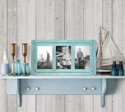 Americanflat Rustic Collage Picture Frame With Polished Glass - Horizontal And Vertical Formats For Wall And Tabletop 4 Americanflat Rustic Collage Picture Frame With Polished Glass - Horizontal And Vertical Formats For Wall And Tabletop - Image 4