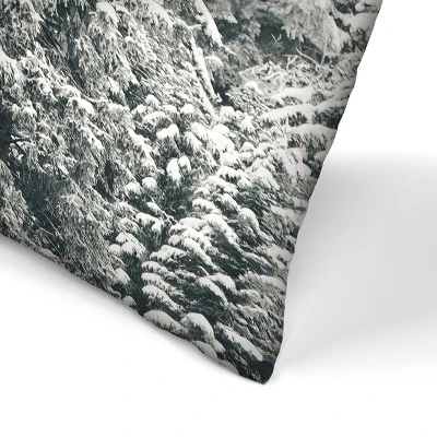 Snowy Pine Tree By Tanya Shumkina Throw Pillow - Americanflat 1 Snowy Pine Tree By Tanya Shumkina Throw Pillow - Americanflat
