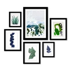(Set Of 6) Framed Prints Gallery Wall Art Set Green Mountains By Louise Robinson - Americanflat 12 (Set Of 6) Framed Prints Gallery Wall Art Set Green Mountains By Louise Robinson - Americanflat -Americanflat GUEST 31b71166 e379 470b 8638 d64b6eb40962