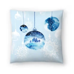 Blue Ornaments By Pi Holiday Collection - Minimalist Throw Pillow 5 Blue Ornaments By Pi Holiday Collection - Minimalist Throw Pillow -Americanflat GUEST 3497261c 2f2c 4743 8428 2ac191030a84