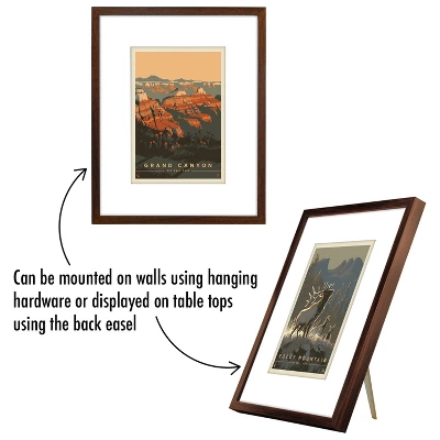 Americanflat Set Of 4 National Park Prints By Anderson Design Group Vintage Botanical Ready Framed Artwork In 11X14 Mahogany Frames 3 Americanflat Set Of 4 National Park Prints By Anderson Design Group Vintage Botanical Ready Framed Artwork In 11X14 Mahogany Frames - Image 3