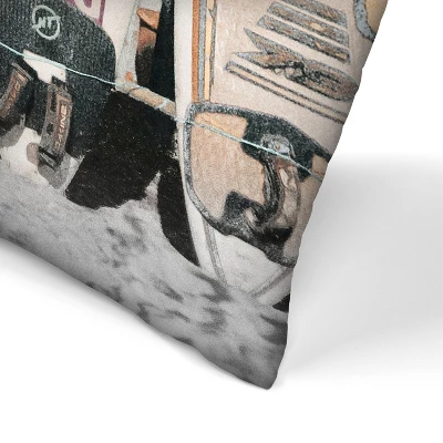 Hawaii Surfboard By Tanya Shumkina Throw Pillow - Americanflat 1 Hawaii Surfboard By Tanya Shumkina Throw Pillow - Americanflat