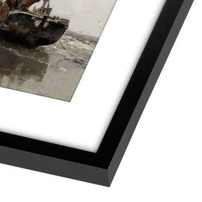 Americanflat 6 Piece Vintage Gallery Wall Art Set - Mountain Range, Four Ravens, Winter Tree, Beached Fishing Boat, Chaos By Maple + Oak 3 Americanflat 6 Piece Vintage Gallery Wall Art Set - Mountain Range, Four Ravens, Winter Tree, Beached Fishing Boat, Chaos By Maple + Oak - Image 3