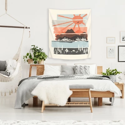 Morning By Bear River By NDTank Wall Tapestry -Americanflat 1 Morning By Bear River By NDTank Wall Tapestry -Americanflat