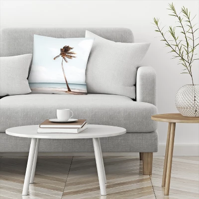 Palm Tree Print By Tanya Shumkina Throw Pillow - Americanflat 2 Palm Tree Print By Tanya Shumkina Throw Pillow - Americanflat - Image 2