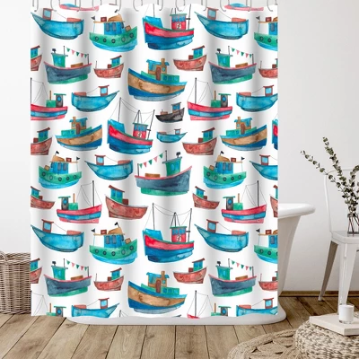 Americanflat 71" X 74" Shower Curtain Style 2 By Elena O'Neill 2 Americanflat 71" X 74" Shower Curtain Style 2 By Elena O'Neill - Image 2