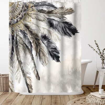 Americanflat 71" X 74" Shower Curtain Style 7 By PI Creative Art - Available In Variety Of Styles 2 Americanflat 71" X 74" Shower Curtain Style 7 By PI Creative Art - Available In Variety Of Styles - Image 2