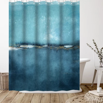 Americanflat 71X74 Coastal Shower Curtain By Pi Creative Art 2 Americanflat 71X74 Coastal Shower Curtain By Pi Creative Art - Image 2