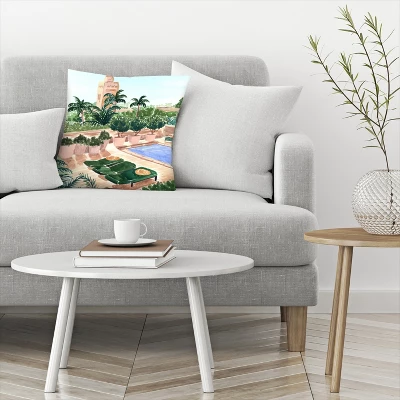 Moroccan Hotel Throw Pillow By Sabina Fenn - Americanflat 2 Moroccan Hotel Throw Pillow By Sabina Fenn - Americanflat - Image 2