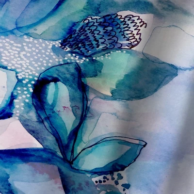 Aqua Floral By Hope Bainbridge 2 Aqua Floral By Hope Bainbridge - Image 2