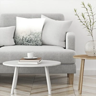 Snowy Pine Tree By Tanya Shumkina Throw Pillow - Americanflat 2 Snowy Pine Tree By Tanya Shumkina Throw Pillow - Americanflat - Image 2