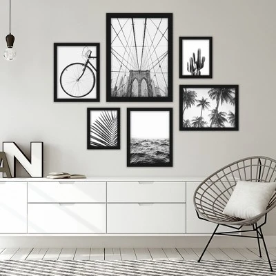 (Set Of 6) Framed Prints Gallery Wall Art Set Black & White Photography2 By Sisi And Seb - Americanflat 4 (Set Of 6) Framed Prints Gallery Wall Art Set Black & White Photography2 By Sisi And Seb - Americanflat - Image 4
