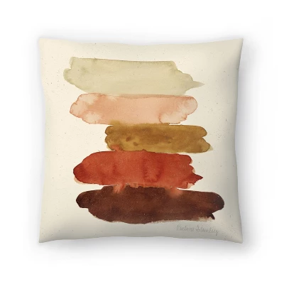 Americanflat Watercolor Swatcheds Rust Brown Throw Pillow By Pauline Stanley 3 Americanflat Watercolor Swatcheds Rust Brown Throw Pillow By Pauline Stanley - Image 3