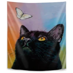 Americanflat Black Cat Butterfly By Michael Creese Wall Tapestry 7 Americanflat Black Cat Butterfly By Michael Creese Wall Tapestry -Americanflat GUEST 47a26693 f0b5 4755 8735 f8a9f4c26c4e