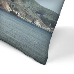 Golden Gate Vintage By Tanya Shumkina Throw Pillow - Americanflat