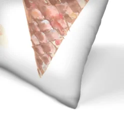 Americanflat Watercolor Ice Cream Cone Pattern By Jetty Home Throw Pillow