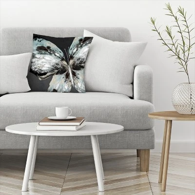 Americanflat Glowing Butterfly Throw Pillow By Eva Watts 2 Americanflat Glowing Butterfly Throw Pillow By Eva Watts - Image 2