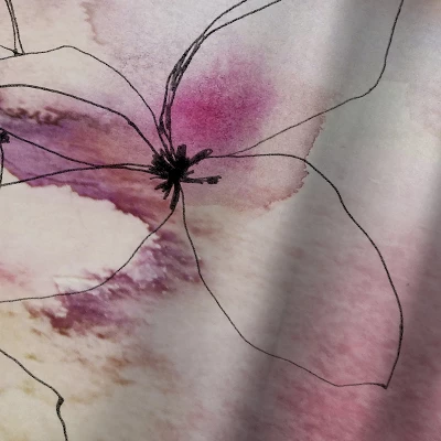 Americanflat Whisper Petals II By Hope Bainbridge Blackout Rod Pocket Single Curtain Panel 50x84 1 Americanflat Whisper Petals II By Hope Bainbridge Blackout Rod Pocket Single Curtain Panel 50x84