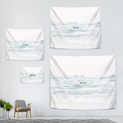 Ocean Wave Blush By Sisi And Seb Wall Tapestry 2 Ocean Wave Blush By Sisi And Seb Wall Tapestry - Image 2